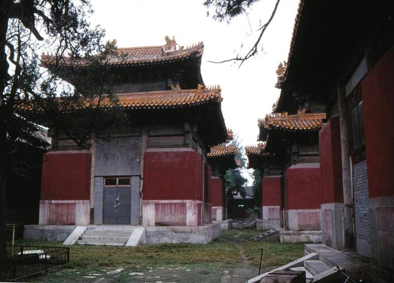 Examination booths in the Confutius Tempel garen